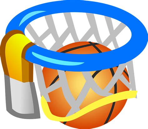 Basketball Going Through The Hoop Clipart Free Download Transparent