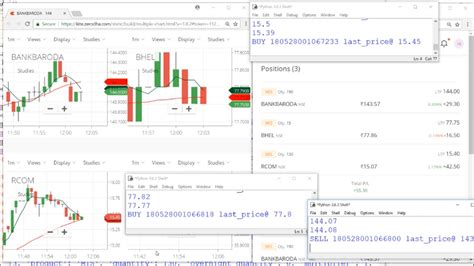 Intraday 28may18 Live Algo Trading Python Automation Traded Stocks