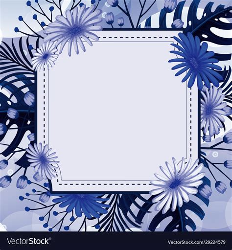 Light Blue Flower Background Design