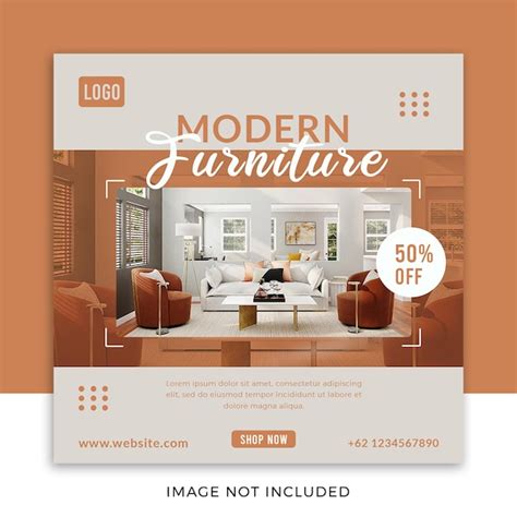 Premium Psd Modern Classy Furniture Social Media Post Template