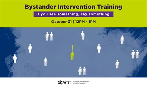 learn how to become an active bystander acc facstaff infohub