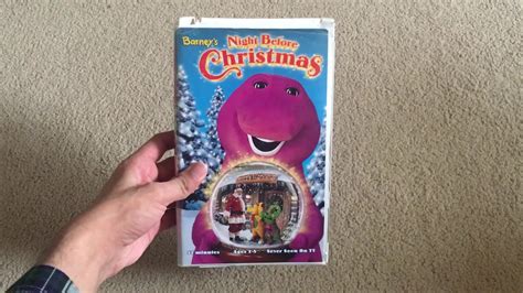 Barneys Night Before Christmas 1999 Vhs Notetape Copy Youtube