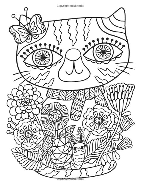 Cute Cat Coloring Pages For Adults Pin By This Way Come On Coloring 2