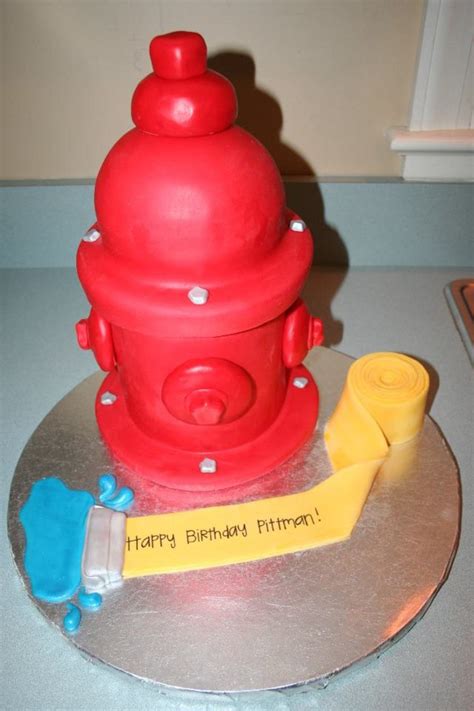 Fire Hydrant Birthday Cake