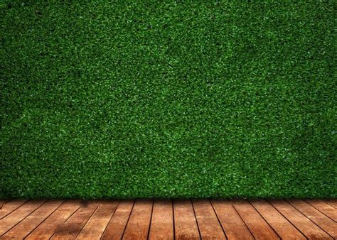 Artificial Fake Faux Green Grass Wood Floor Backdrops Vinyl Cloth