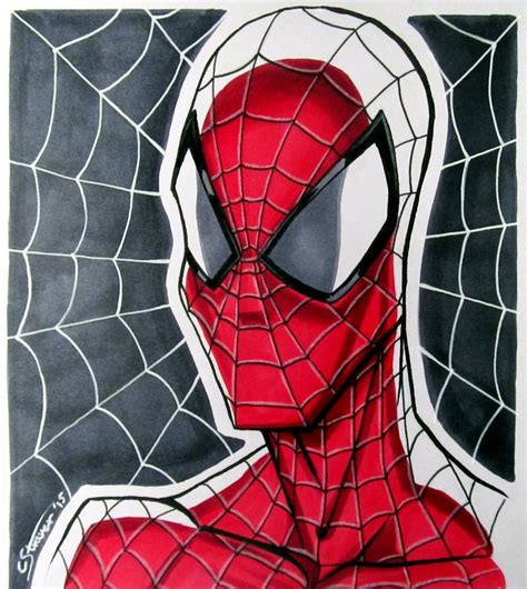 Spider Man Copic Marker Drawing By Lethalchris On Deviantart