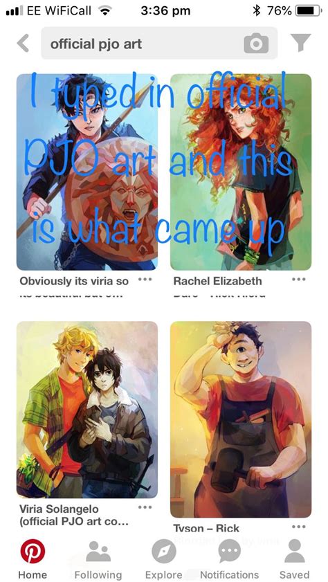 I Typed In ‘official Pjo Art And This Is What Came Up Xd Its All Viria
