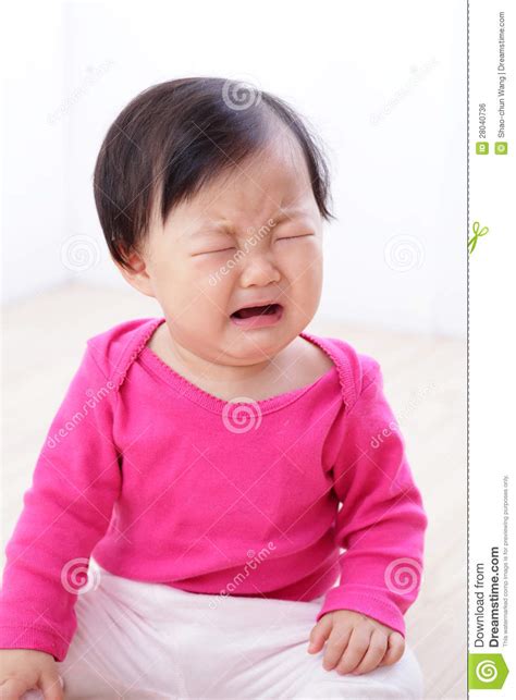 Crying Baby Girl Stock Photo Image Of Girl Born
