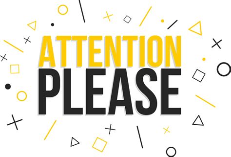 Attention Please Png - Free Template PPT Premium Download 2020
