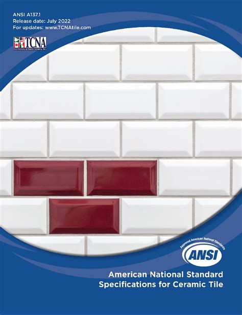 Ansi A1371 2022 American National Standard Specifications For Ceramic