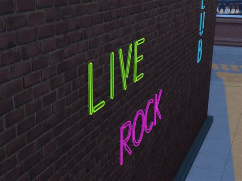 Alphabet Neon Signs At Notegain Sims 4 Updates