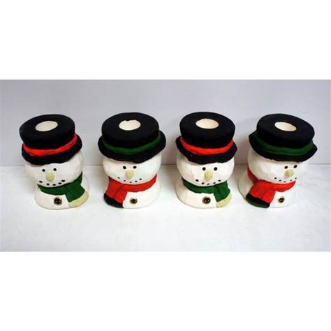 Buy Wholesale Ceramic Snowman Taper Candle Holders Cheap Handj