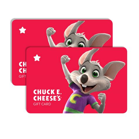 50 2 X 25 Chuck E Cheese T Cards Only 3750