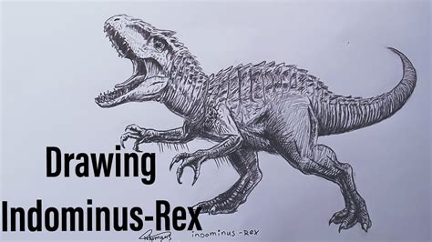 Drawing The Indominus Rex YouTube