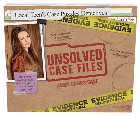pressman unsolved case files jamie banks murder mystery game