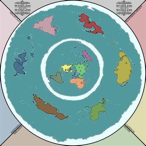 Worlds Beyond Worlds - The Continents Beyond the Ice Shield : imaginarymaps