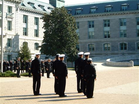 Staff Officers Brigade Of Midshipmen Noon Formation Bancroft Hall