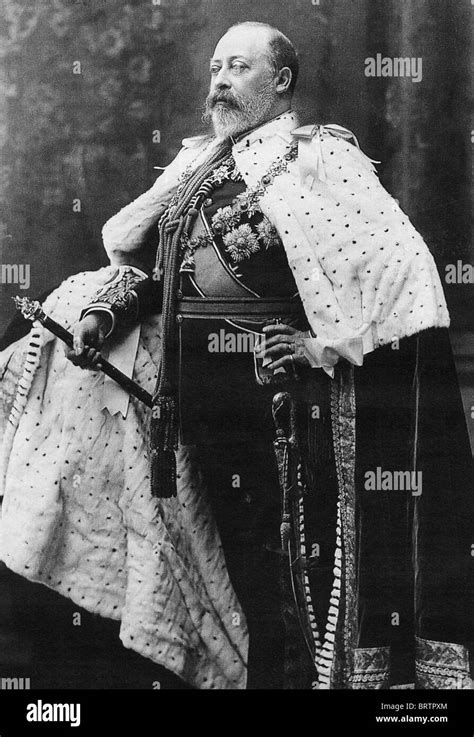 At The Coronation Of King Edward Vii Black And White Stock Photos