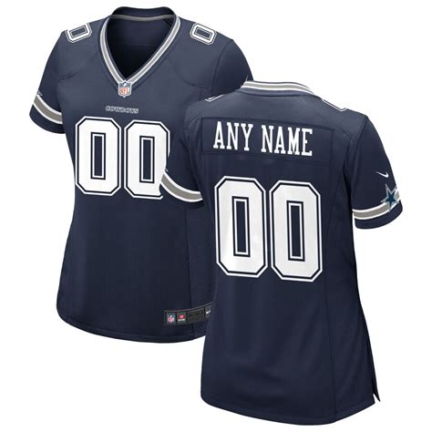 Womens Nike Navy Dallas Cowboys Custom Game Jersey