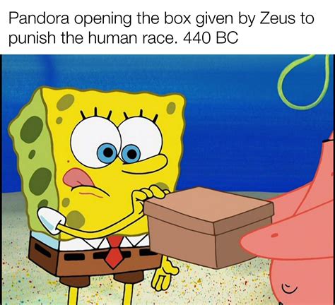 Uns Selbst Leistung Inland Spongebob Box Meme Direkt Gebrochen Begeisterung