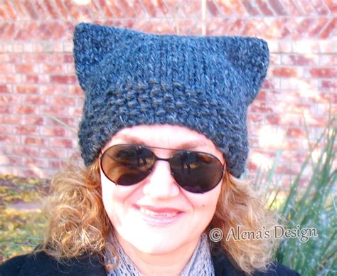 Cat Hat Free Knitting Pattern Alenas Design