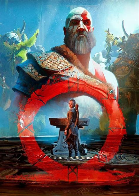 Lord Of Gamers God Of War Kratos And Atreus Artwork