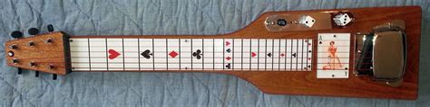 Lap Steel Guitar Diy Peel N Stick Fretboard 225 Scale Black With Red