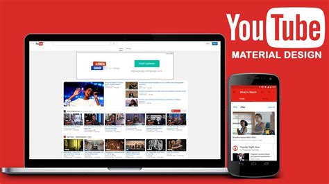 How To Access Open Youtube Website In Material Design View