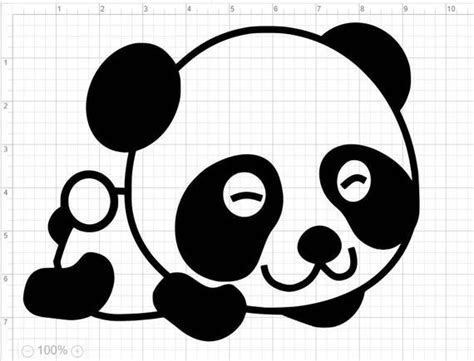 3 Cute Baby Pandas Svg Pdf Eps Dxf And Studio 3 Cut Files Etsy
