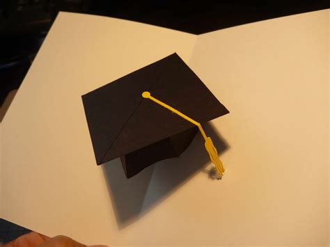 Graduation Pop Up Card 3d Cap Tutorial Creative Pop Up Cards