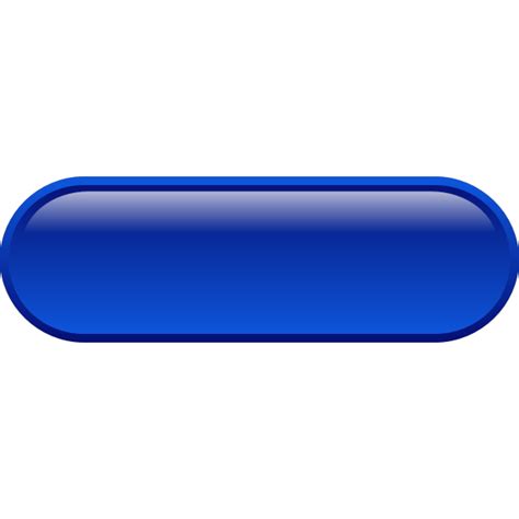 Pill Shaped Blue Button Vector Drawing Free Svg