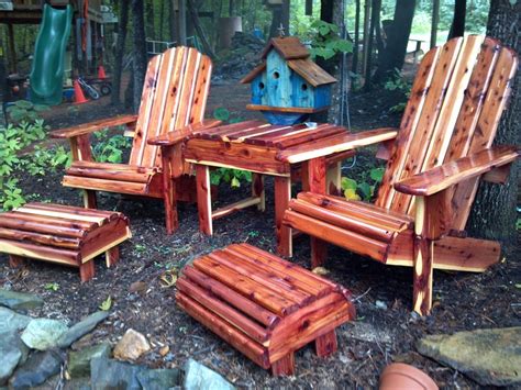 Red Cedar Adirondack Cedar Furniture Adirondack Furniture Outdoor