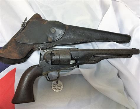 Colt 1860 Army Revolver With Civil War Holster