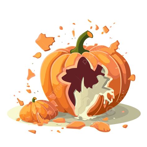 Smashed Pumpkin Png Vector Psd And Clipart With Transparent