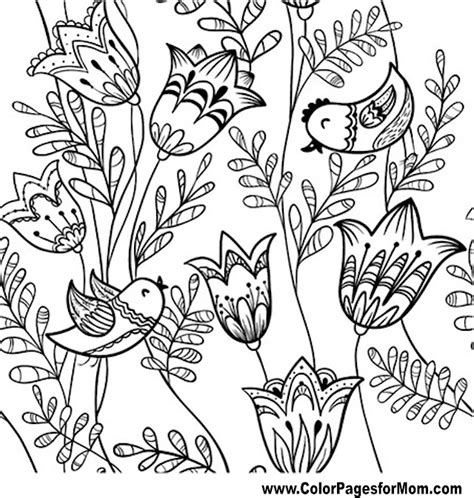 Advanced Coloring Pages Flower Coloring Page 82