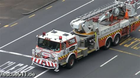 Aerial 205 New Zealand Fire Service Auckland City Fire Station Youtube