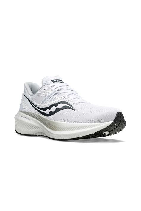 Mens Triumph 20 White Black Running Shoe Mens Neutral Running Shoes