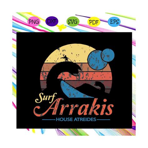 Arrakis Svg Vintage Distressed Surf Svg Dune Svg Sci Fi P Inspire