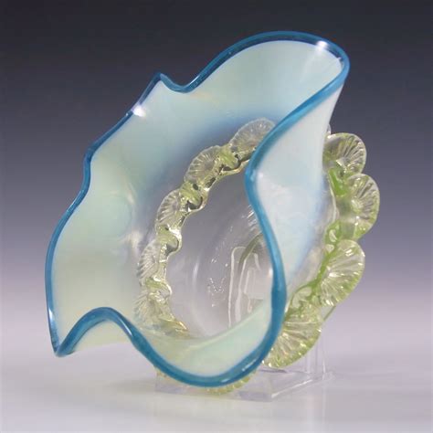 vintage blue vaseline glass glass designs