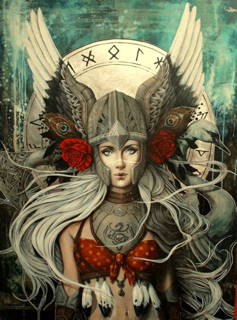 Sophie Wilkins Viking Art Norse Goddess Valkyrie Norse