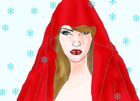 Red Riding Hood On Snow Picture By Ediprincess Drawingnow