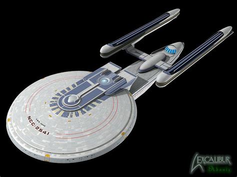 Excelsior Class Starship Uss Hood Ncc 2541 Star Trek Art Starship