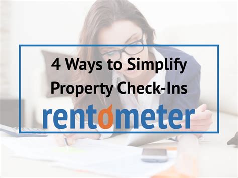 4 Ways To Simplify Property Check Ins