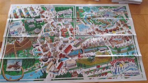 1990 Dorney Park Amusement Park Map Poster Sized 1899364176