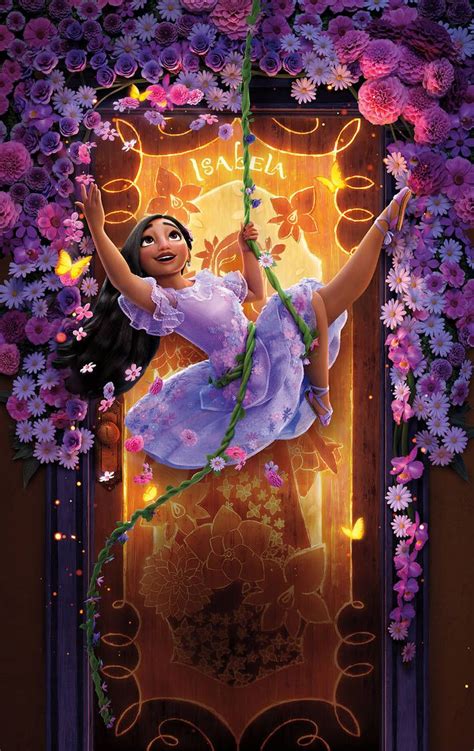 Encanto 2021 Poster Textless 7 Isabela By Mintmovi3 Disney Collage
