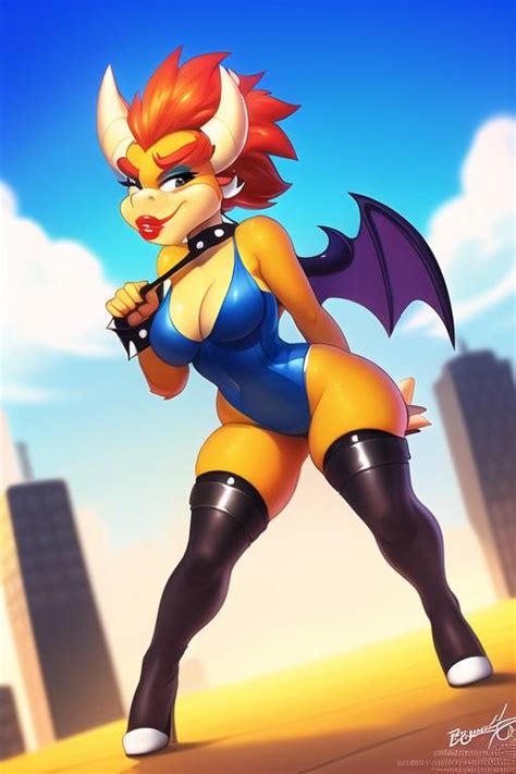 Fusion Bowser And Rouge The Bat By Amelieai On Deviantart