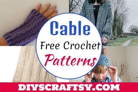 10 Easy Crochet Cable Patterns For Beginners Diyscraftsy