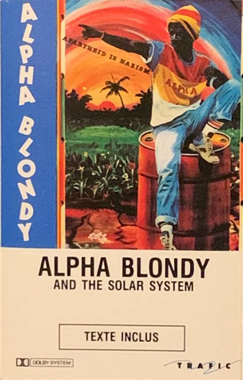 Alpha Blondy Apartheid Is Nazism Black Cassette Shell With