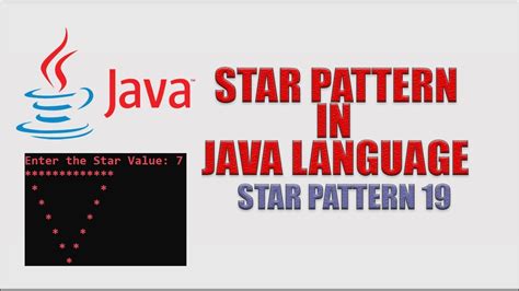 19 Star Pattern In Java Programming Language Youtube