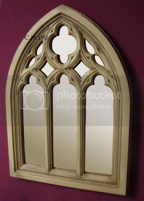 Large Gothic Mirror Church Window Architectural Medieval Arch Sandstone